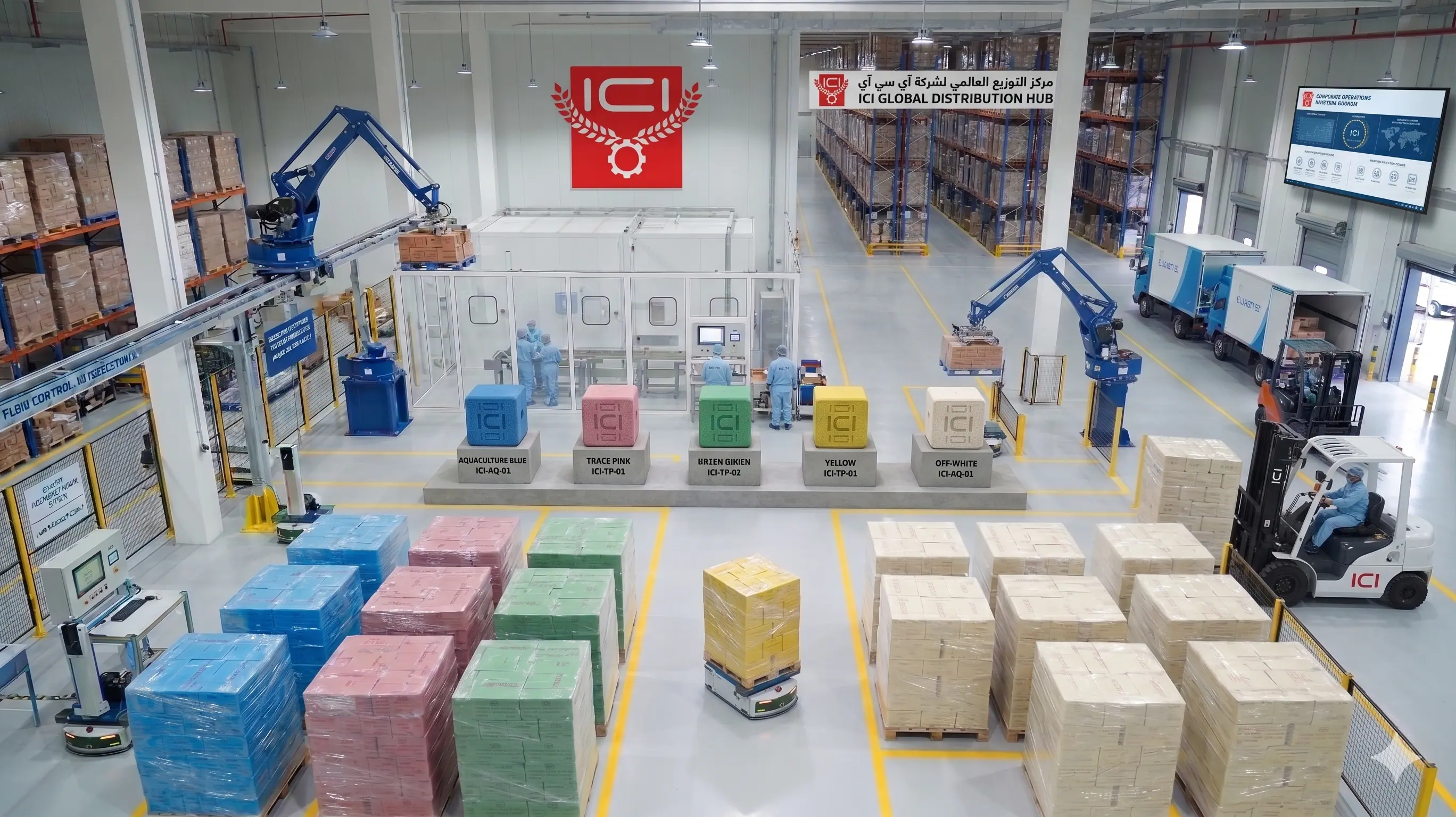 ICI global distribution hub - feed cubes